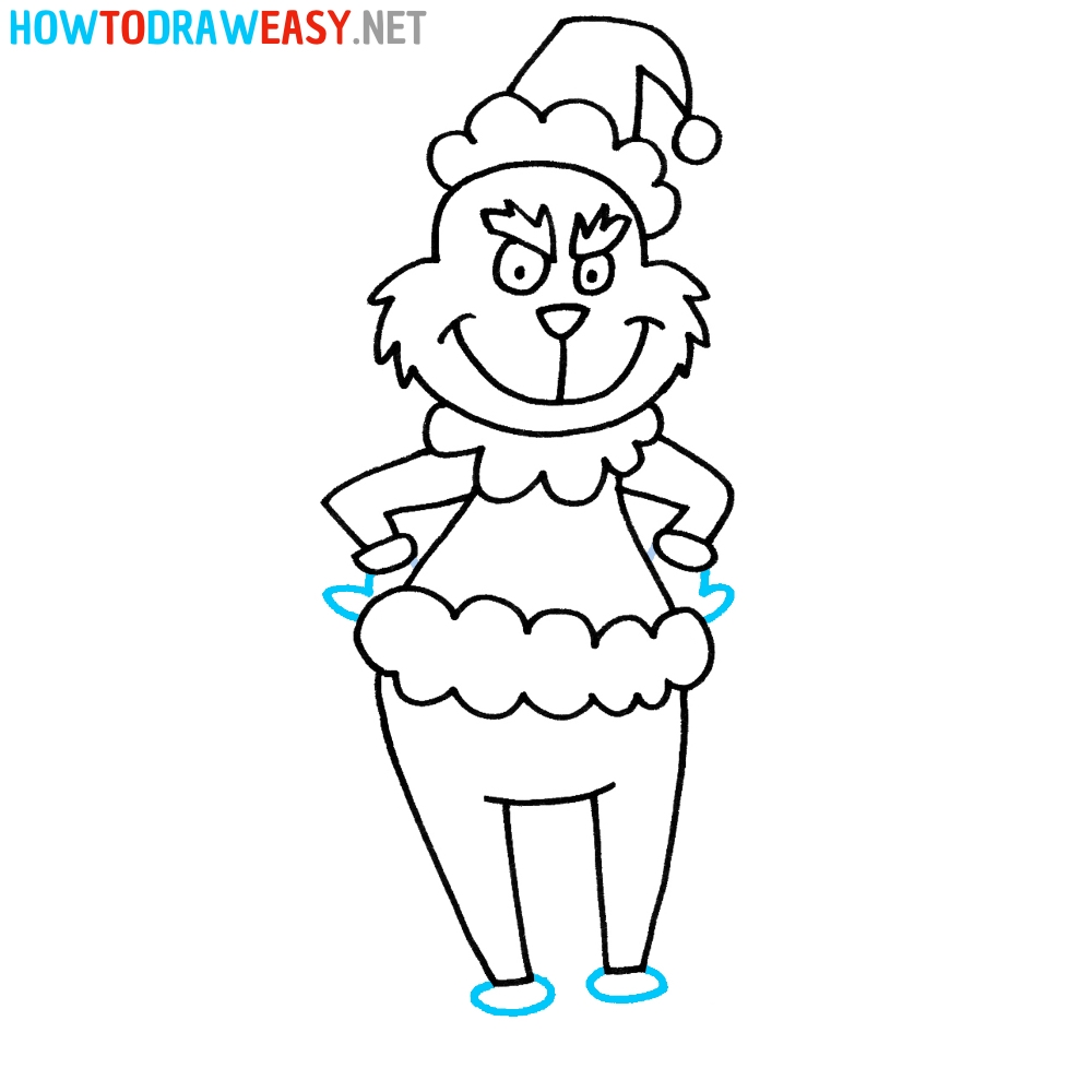 How To Draw The Grinch Draw For Kids