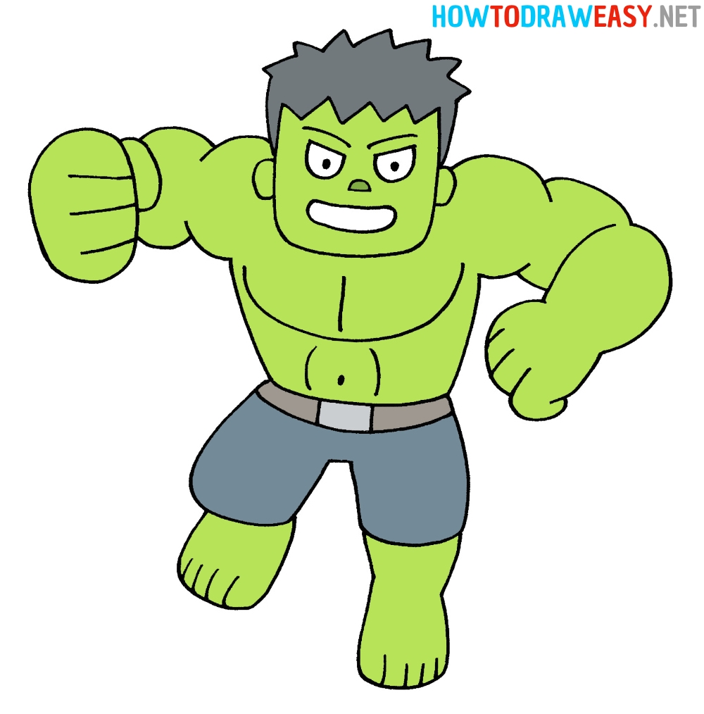 How To Draw The Hulk How To Draw Easy