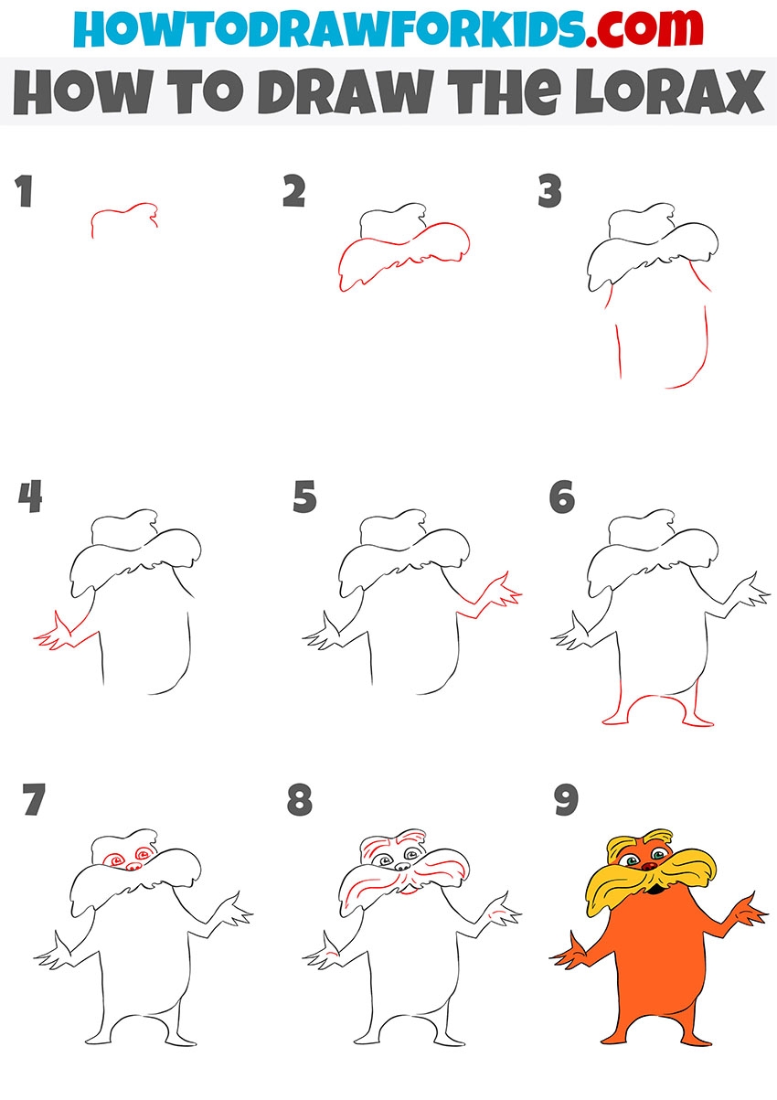 the lorax drawing