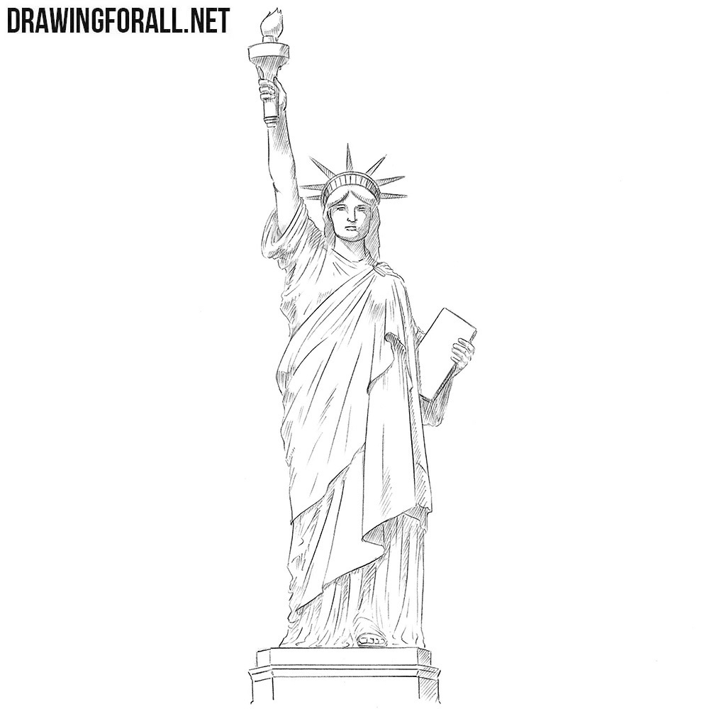 How To Draw The Statue Of Liberty