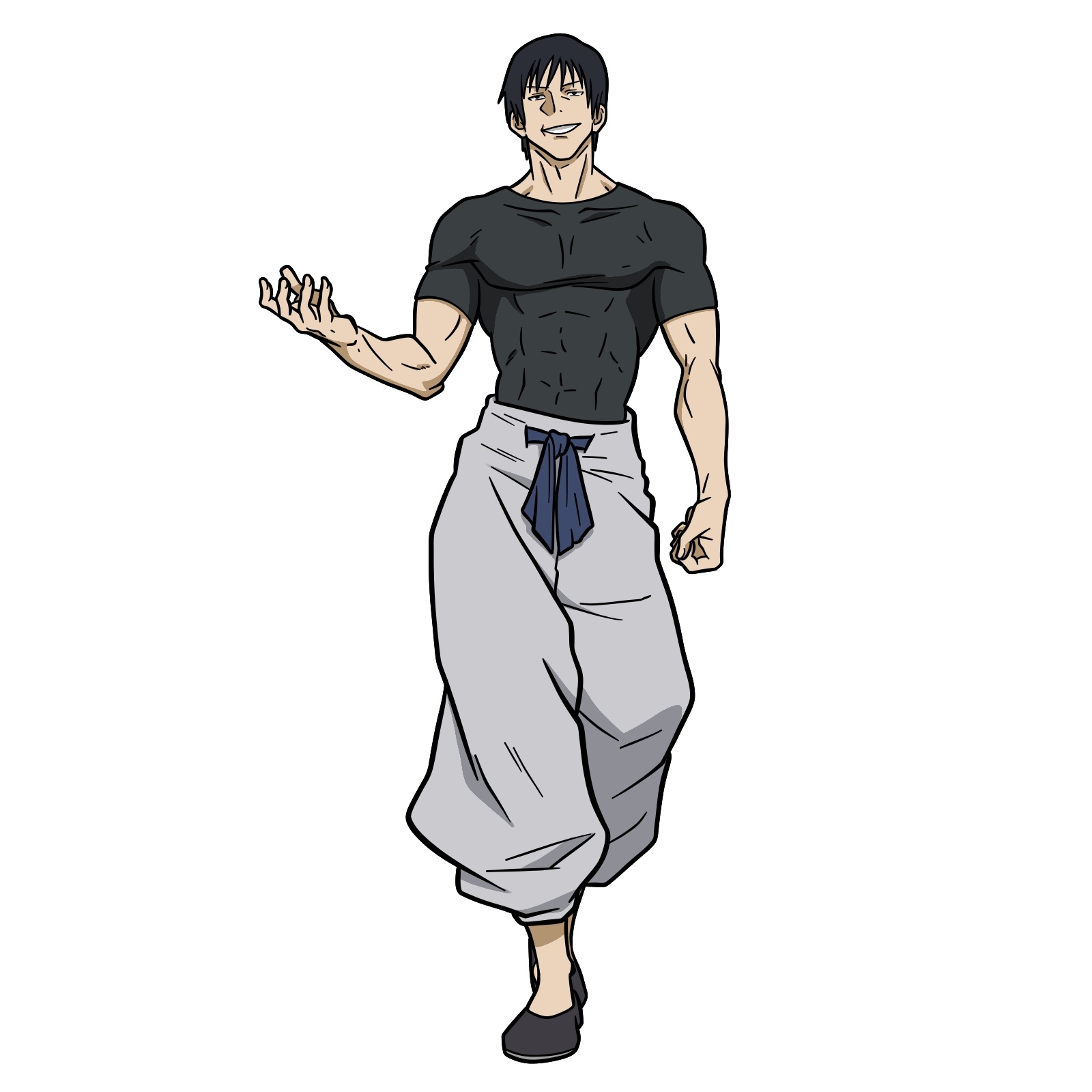 How To Draw Toji Fushiguro Full Body From Jujutsu Kaisen