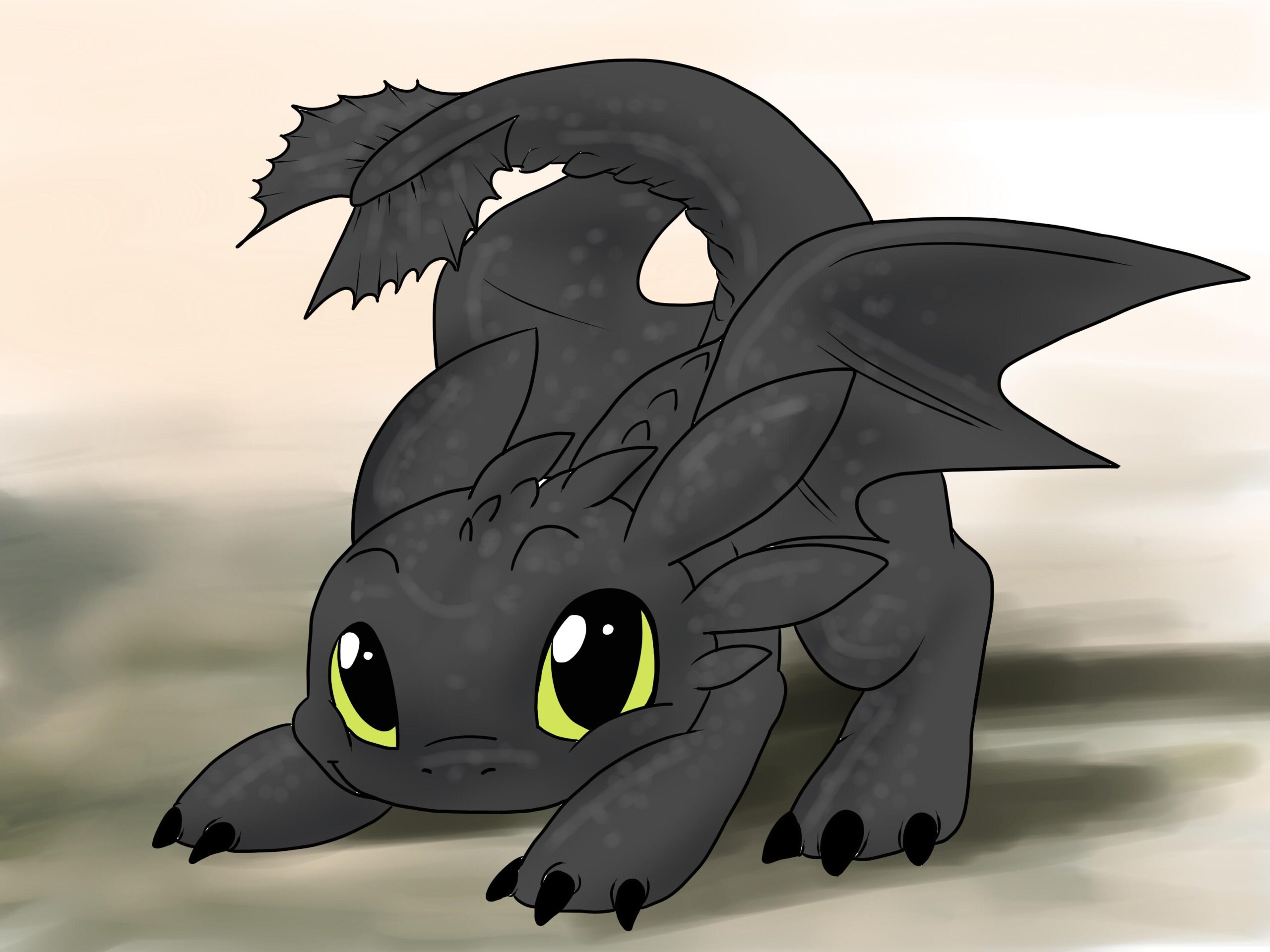 How To Draw Toothless with Pictures WikiHow