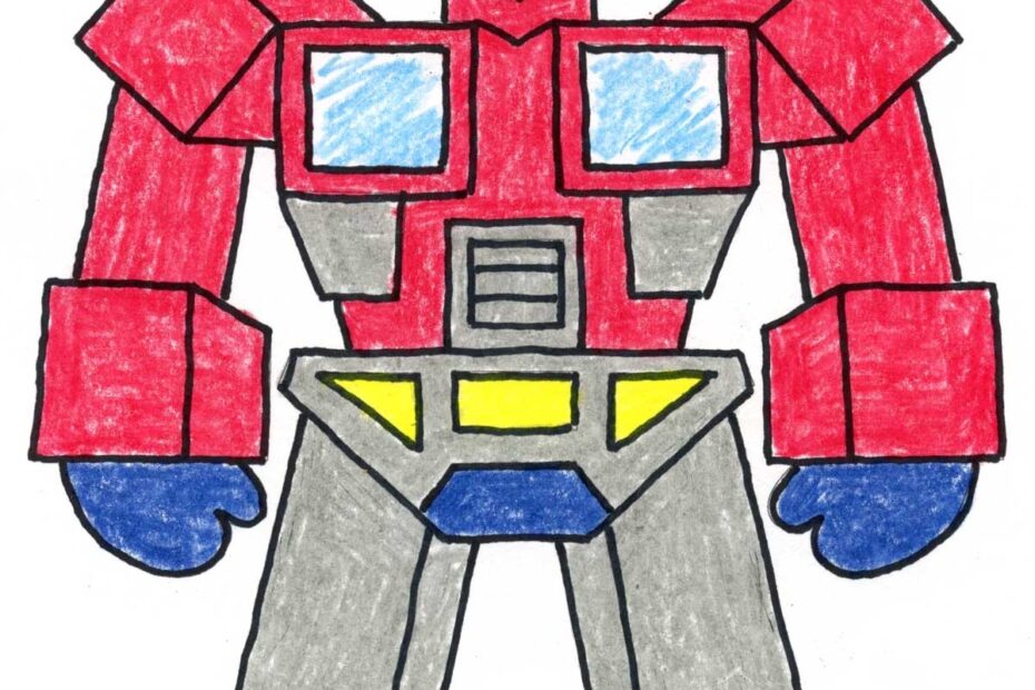 How To Draw Transformers Optimus Prime Easy Step by Step Lesson