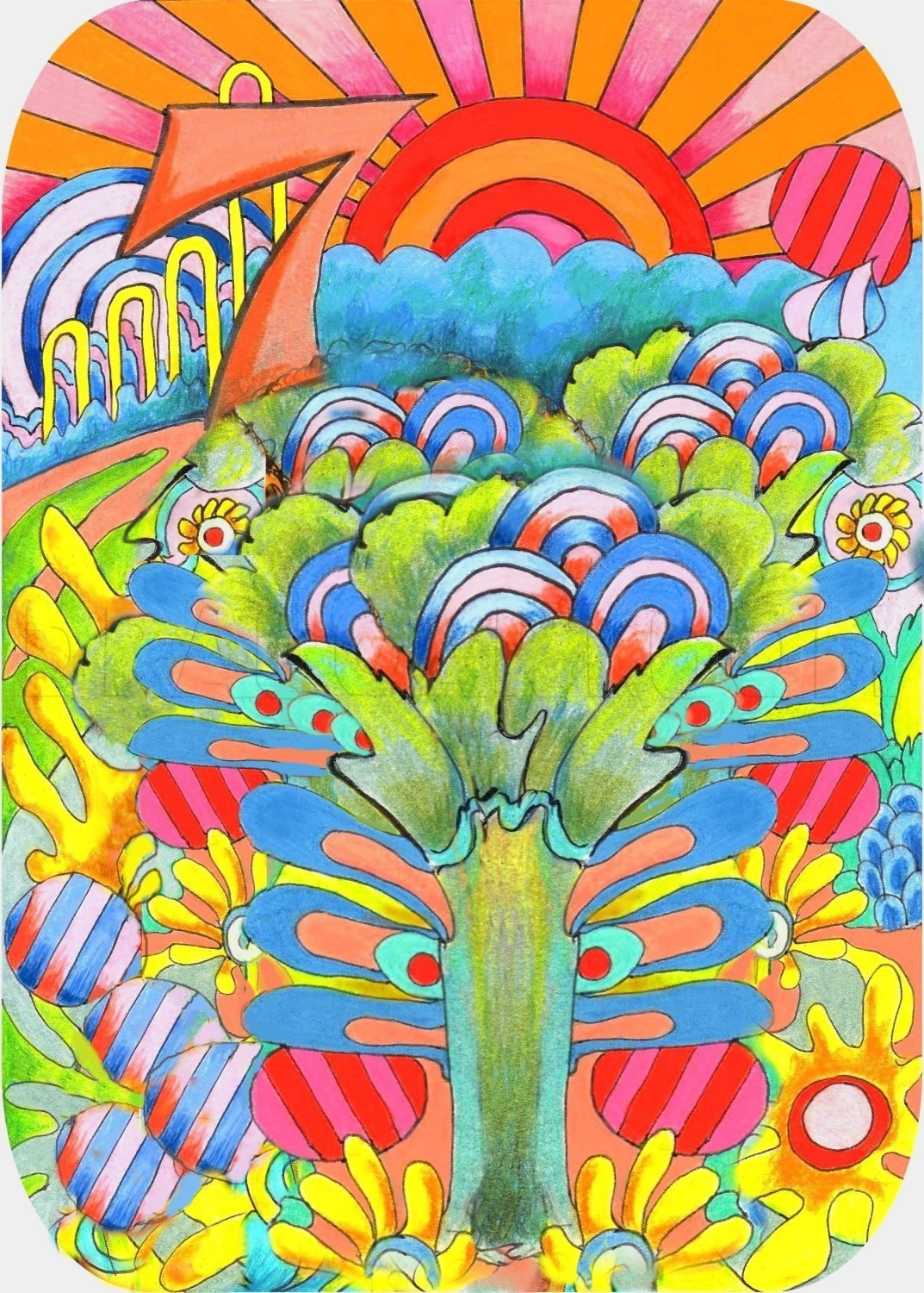 How To Draw Trippy Art Trippy Art Drawing Step By Step By 