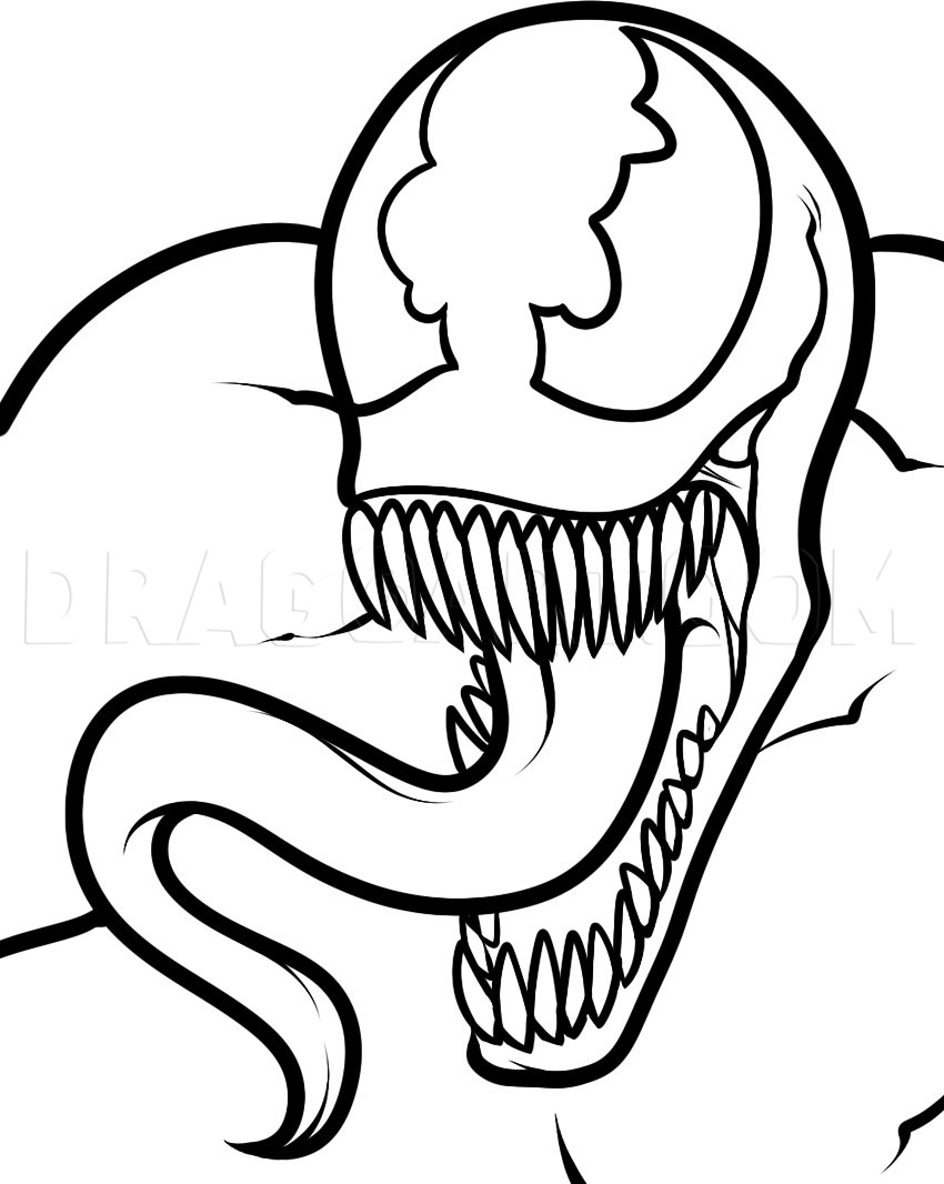 venom drawing easy
