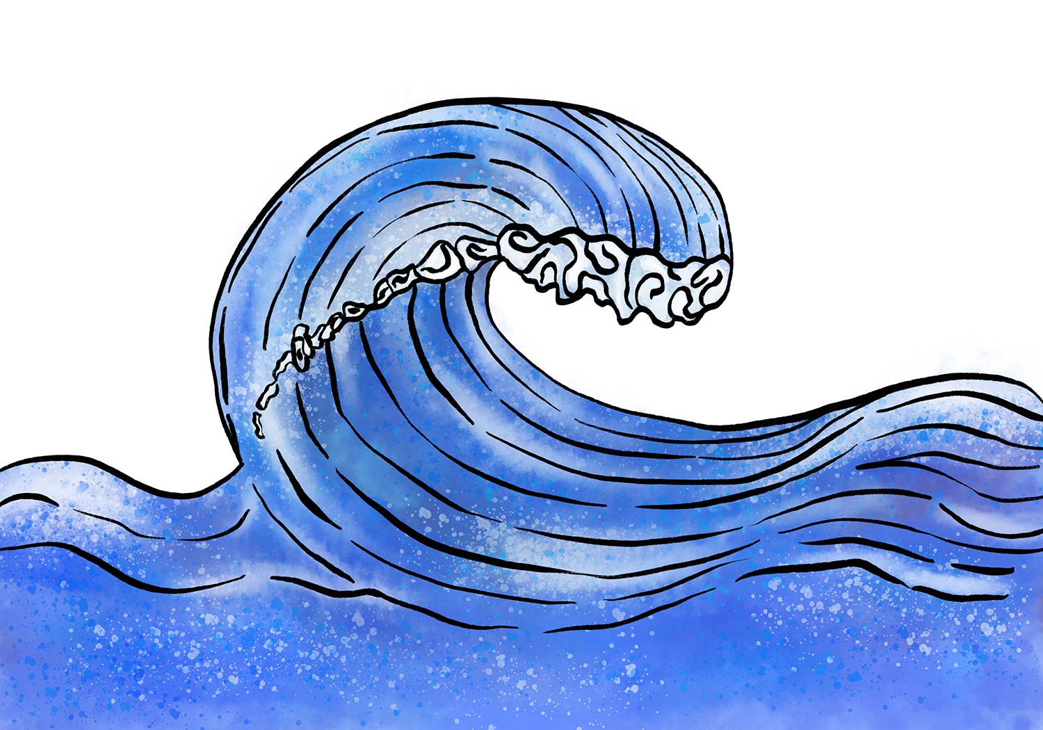 How To Draw Waves Design School