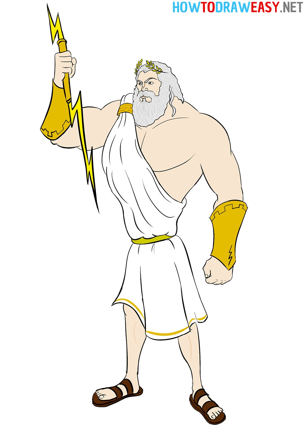 How To Draw Zeus How To Draw Easy
