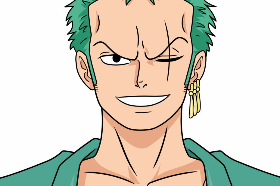 How To Draw Zoro From One Piece Really Easy Drawing Tutorial