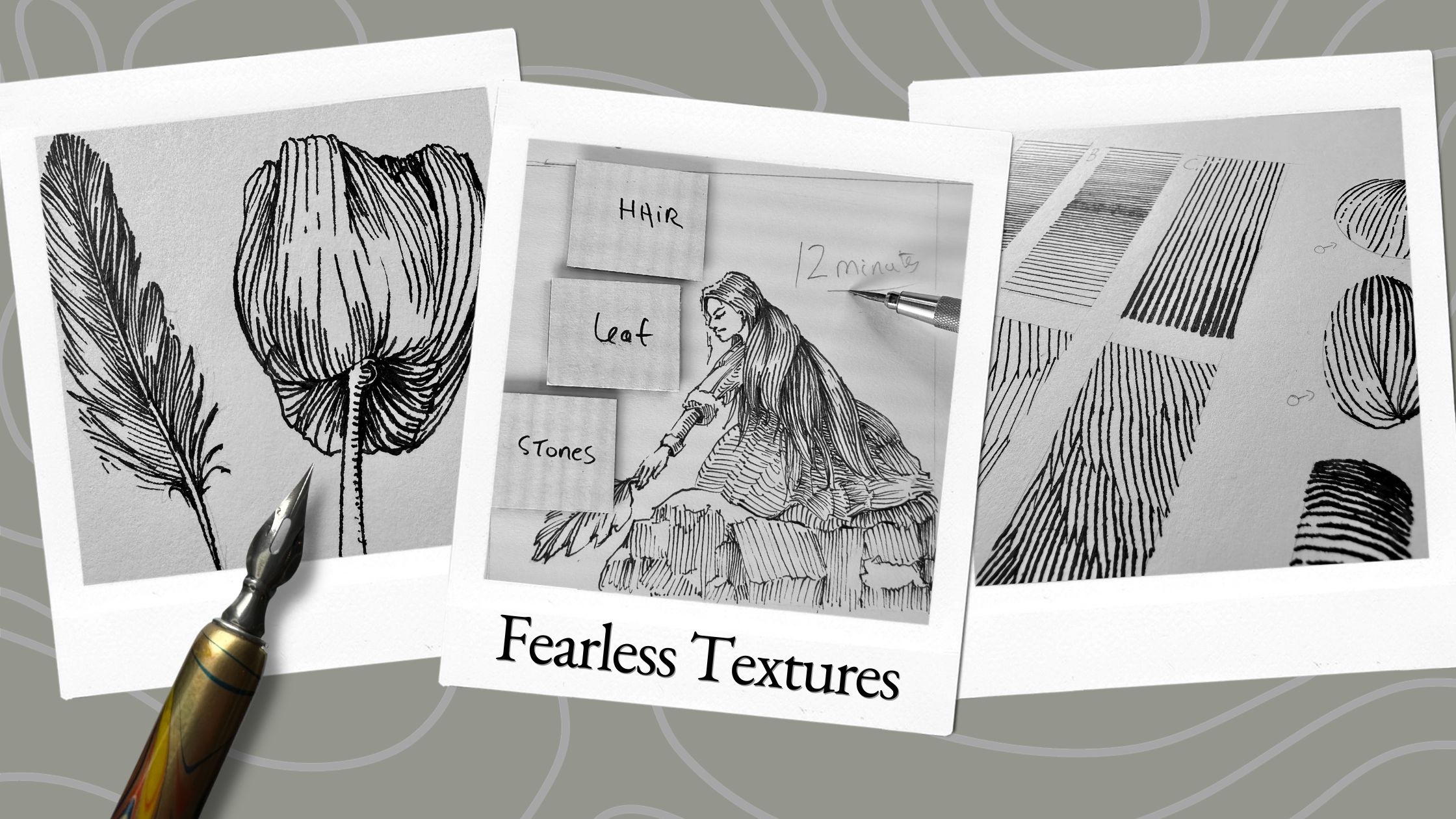 How To Ink Textures Fearlessly Longstride Illustration