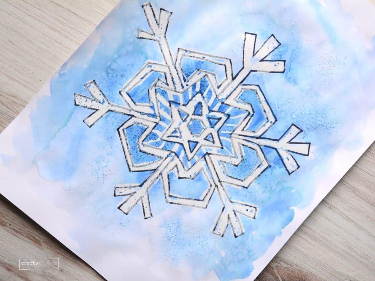 How To Make A Simple Snowflake Drawing Crafty Art Ideas