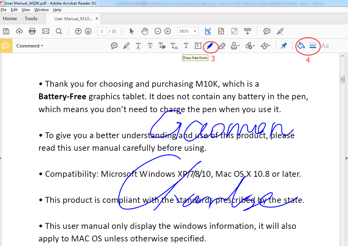 How To Use Pen Tablet To Handwrite Words In PDF GAOMON Qu0026A