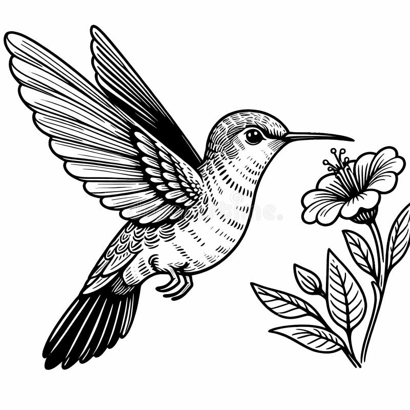 hummingbird drawing