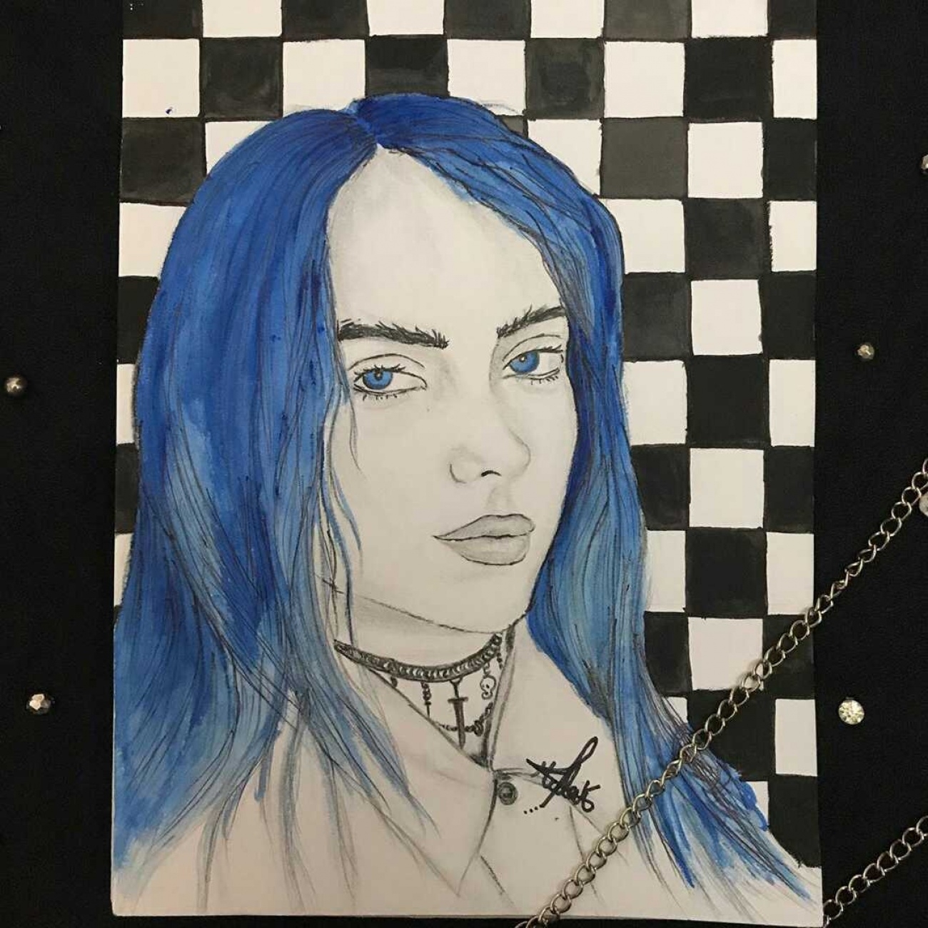 I Draw Beautiful Things And Billie Is One Of Them This Drawing Took Me Almost 8 Hours To Finis 