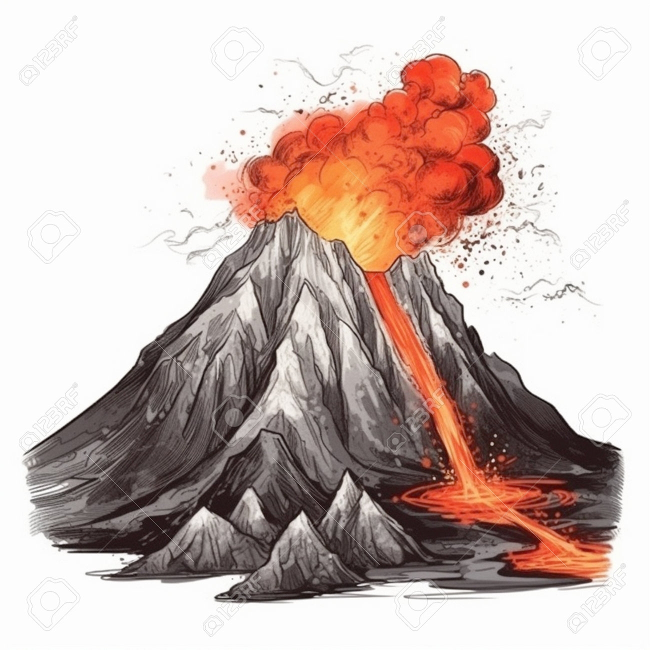 magma drawing