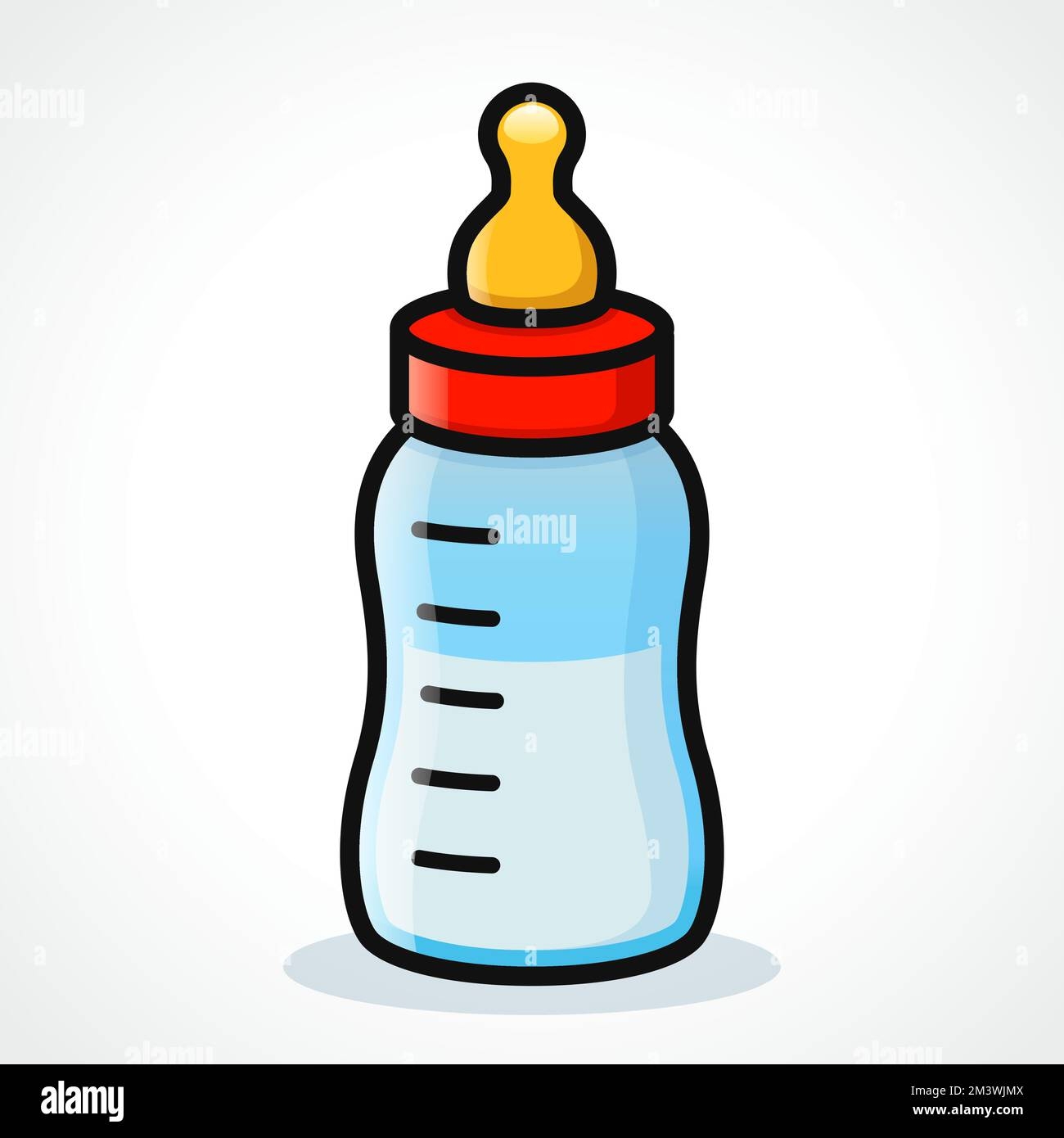 Illustration Of Baby Bottle Color Drawing Cartoon Stock Vector Image U0026 Art Alamy