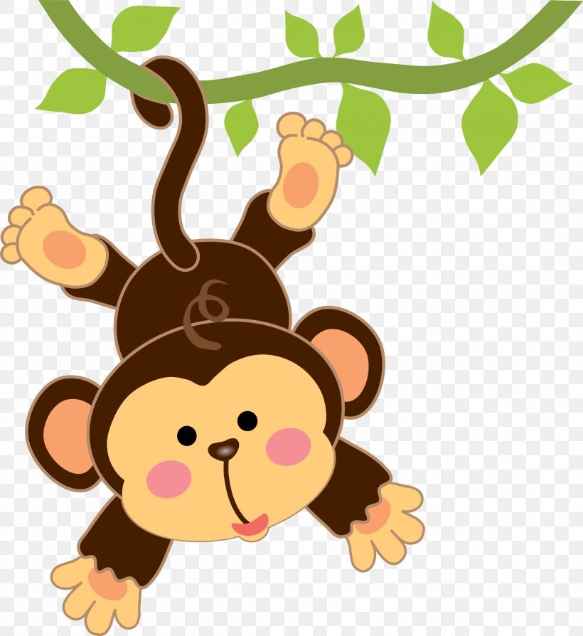 Infant Cartoon Monkey Drawing Clip Art PNG