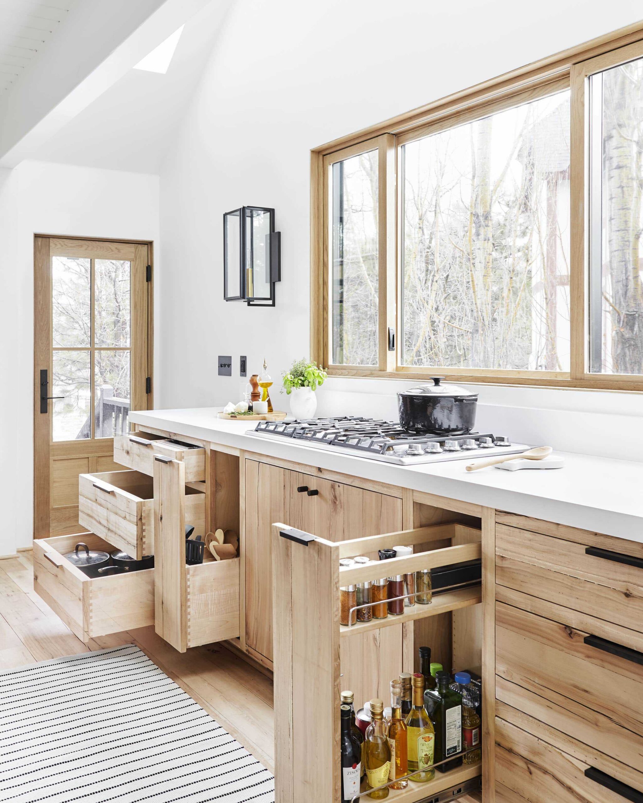 Inside All Our Super Organized Drawers U0026 Cabinets In The Mountain House Kitchen Emily Henderson