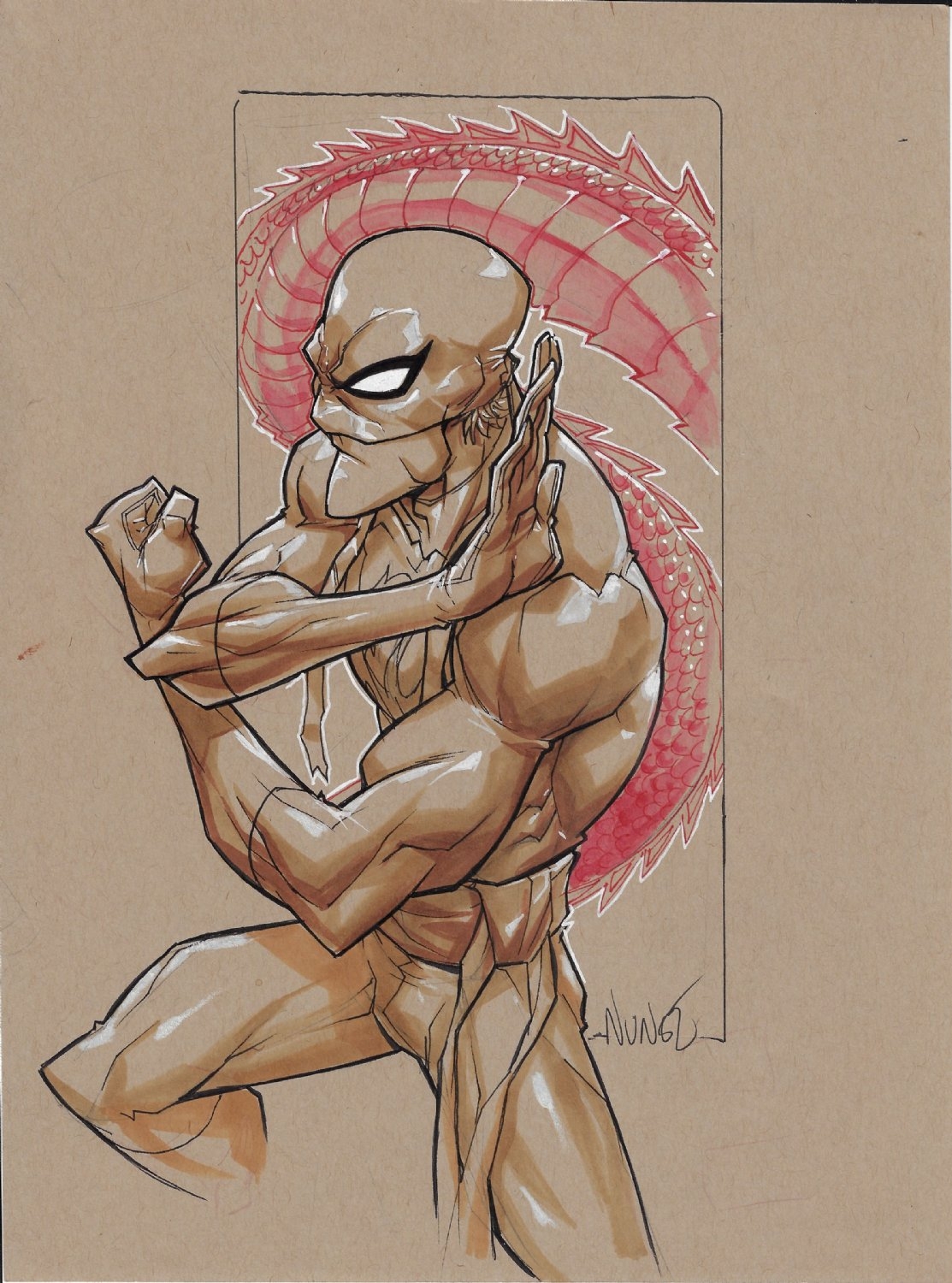 iron fiest drawing