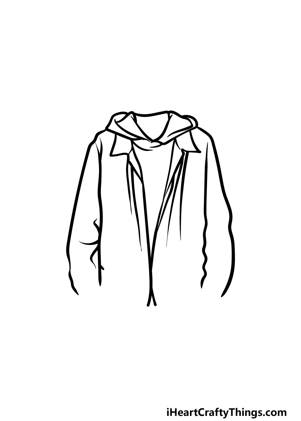 Jacket Drawing How To Draw A Jacket Step By Step
