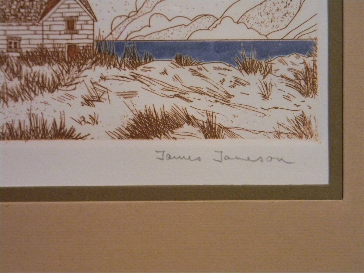 JAMES JAMESON VINTAGE ETCHING L E 8 500 W C O A