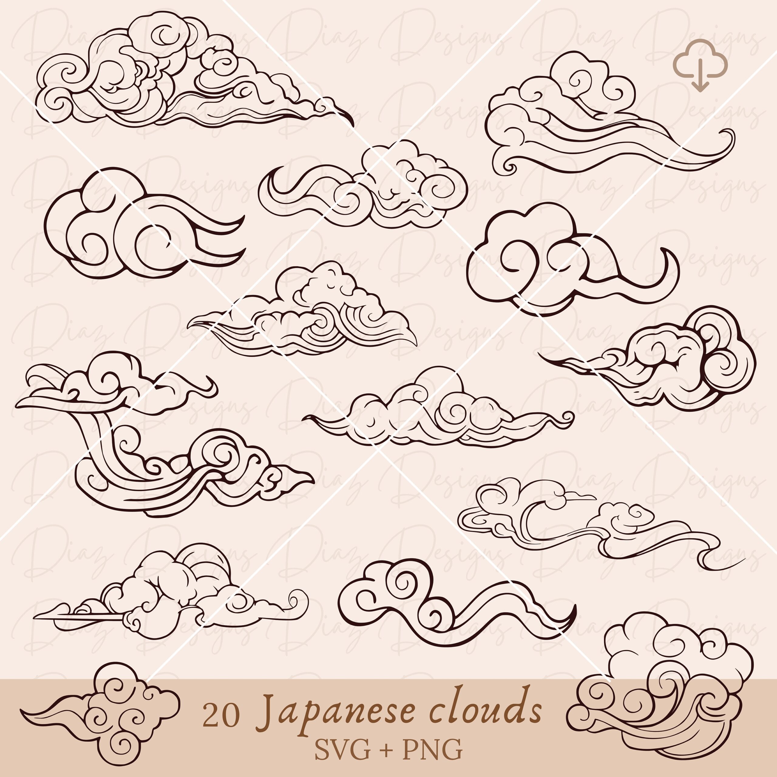 cloud drawings