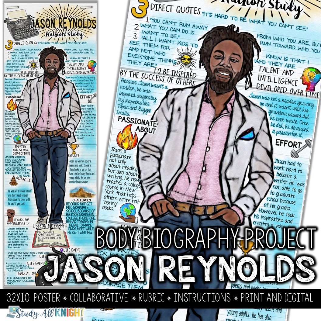 Jason Reynolds Author Poet Activist Body Biography Project Study All Knight