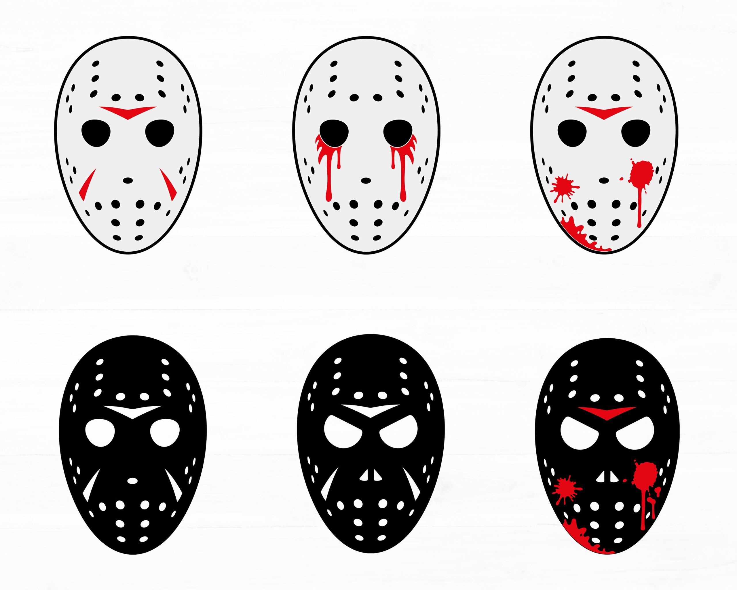 Jason Voorhees Mask Svg Friday The 13th Digital Cut File Hockey Mask Clipart Halloween Svg Jason Halloween Svg Horror Svg Designs For Cricut Etsy