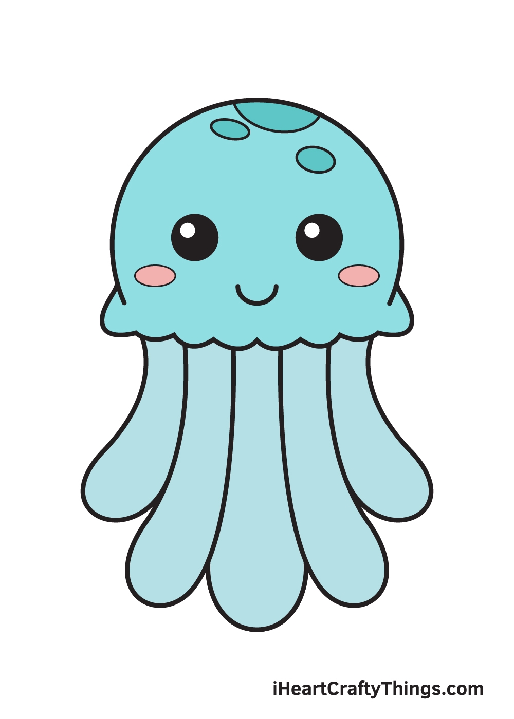 Jellyfish Drawing How To Draw A Jellyfish Step By Step
