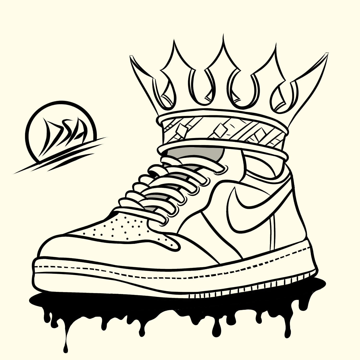jordan shoe drawing