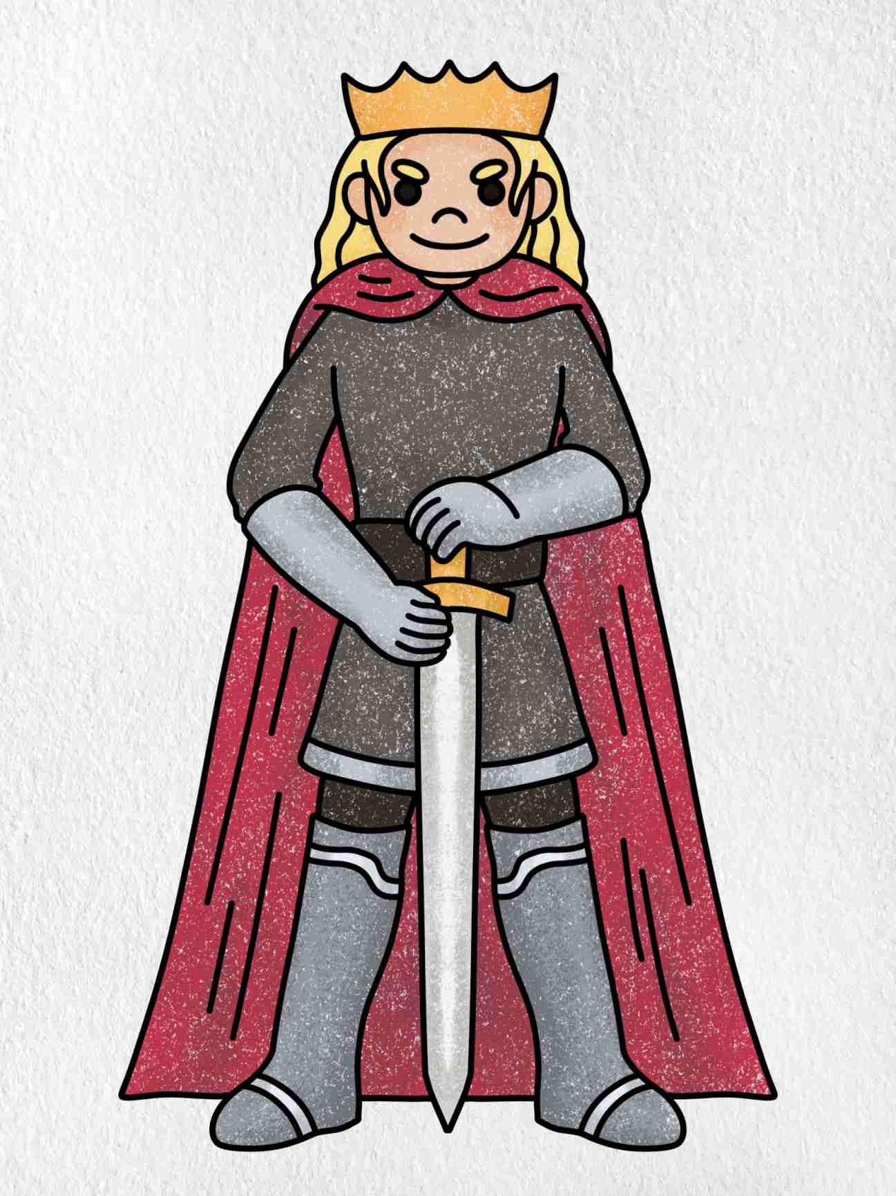 King Arthur Drawing HelloArtsy