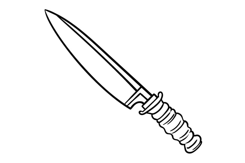 Knife Drawing How To Draw A Knife Step By Step
