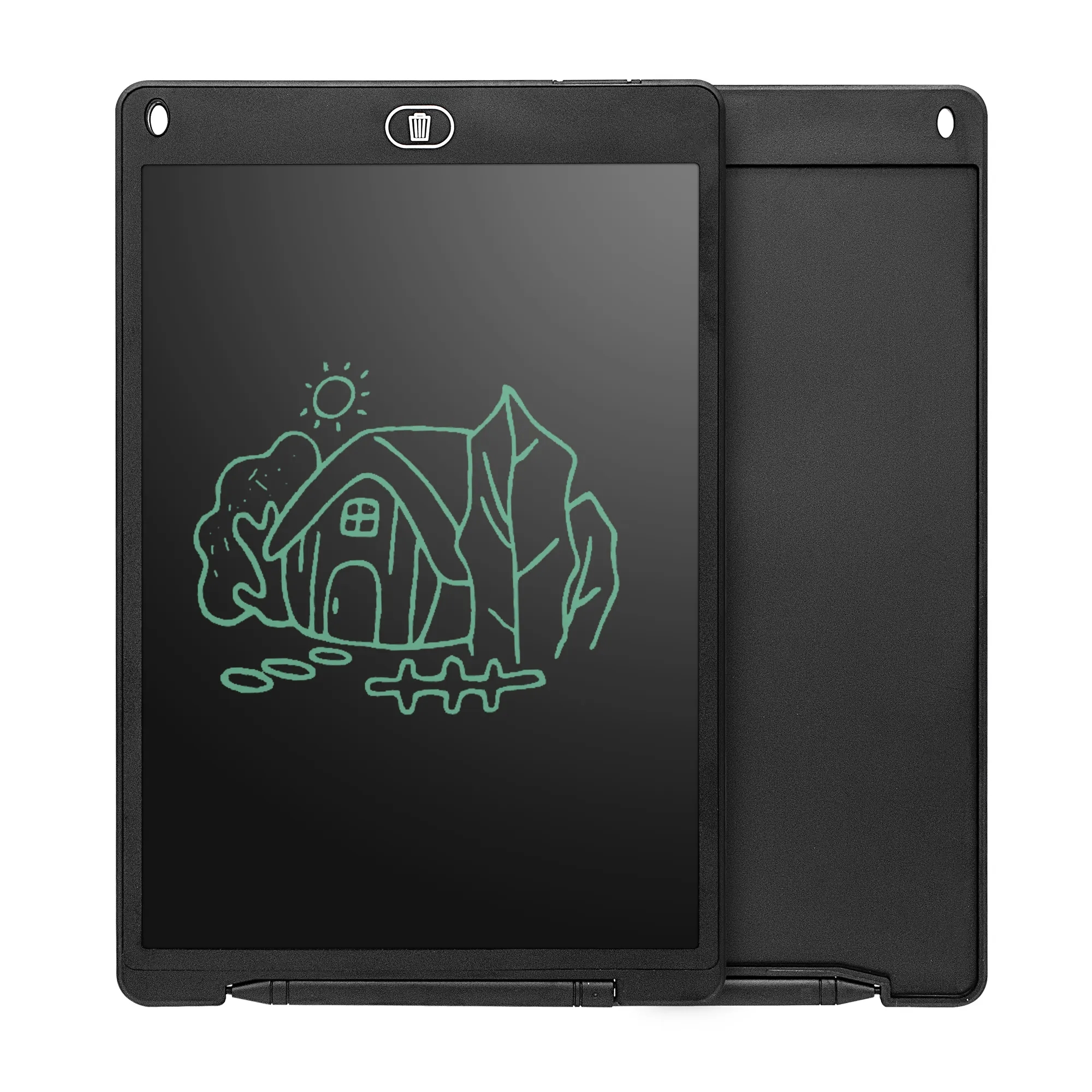 LanLan Papan Gambar Digital Monochrome LCD Drawing Tablet 12 Inch AAH004 Black JakartaNotebook