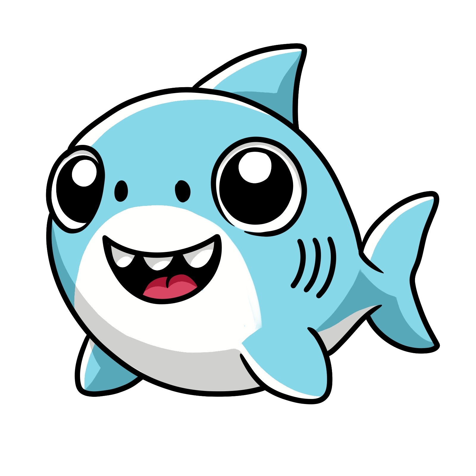 easy shark drawing