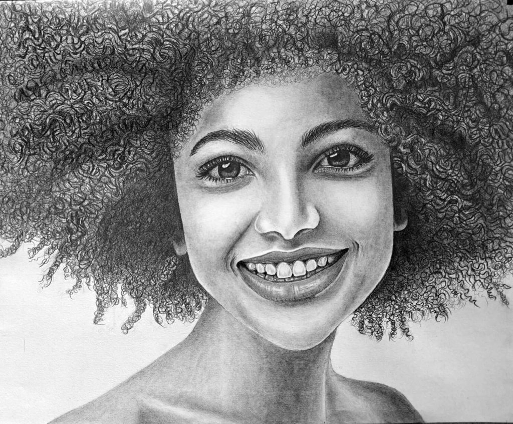 how to draw a female face