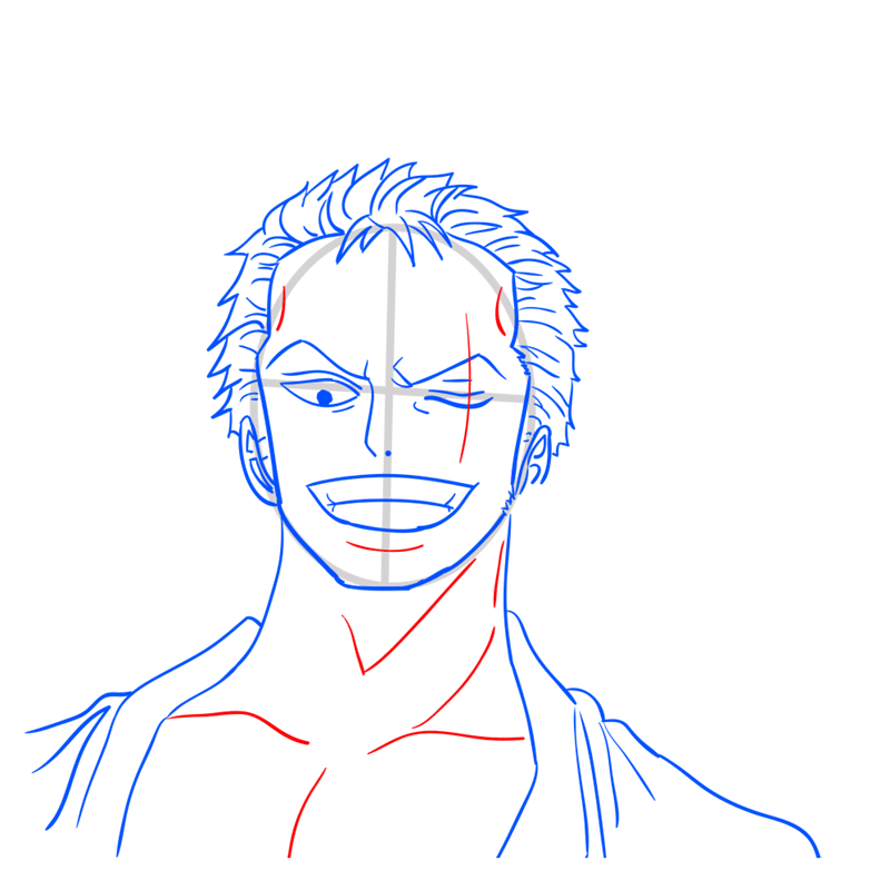 Learn How To Draw Zoro Face One Piece Characters