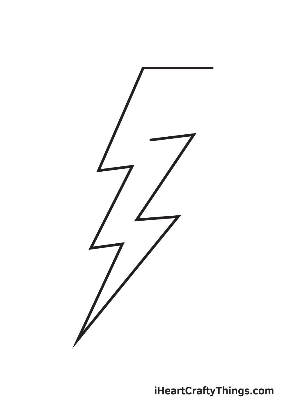Lightning Bolt Drawing How To Draw A Lightning Bolt Step By Step