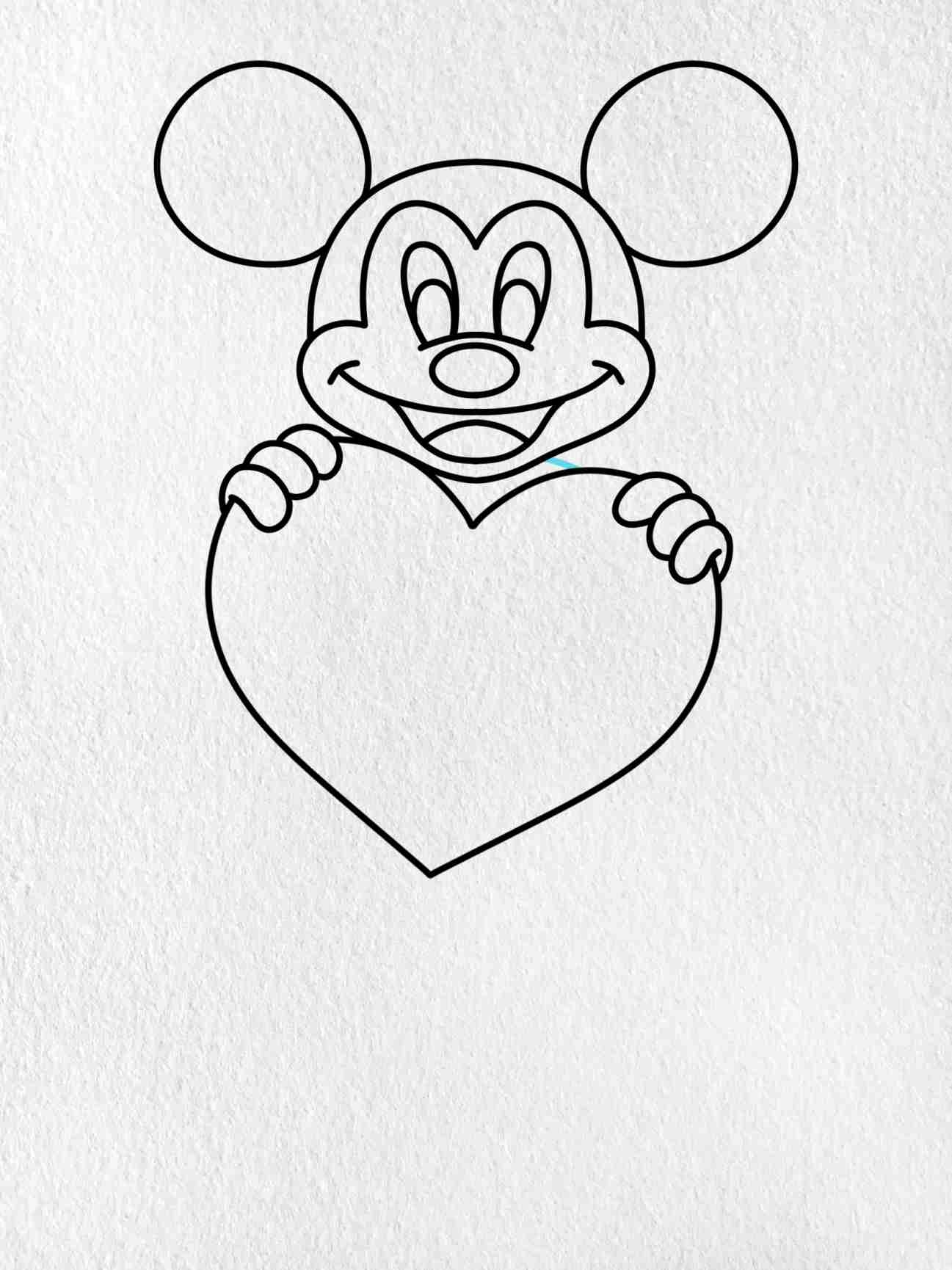 mickey mouse drawing easy
