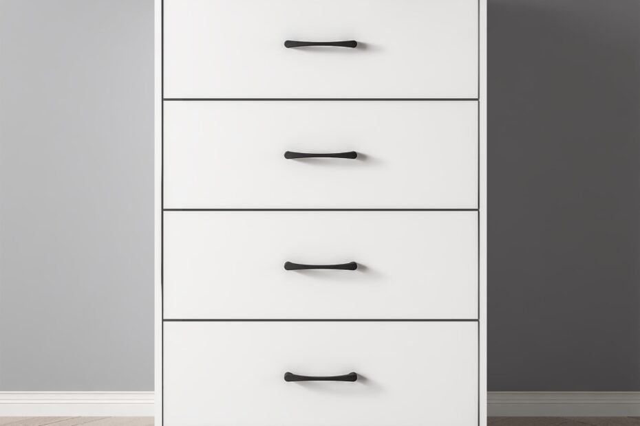 Mainstays Ardent 4 Drawer Dresser White