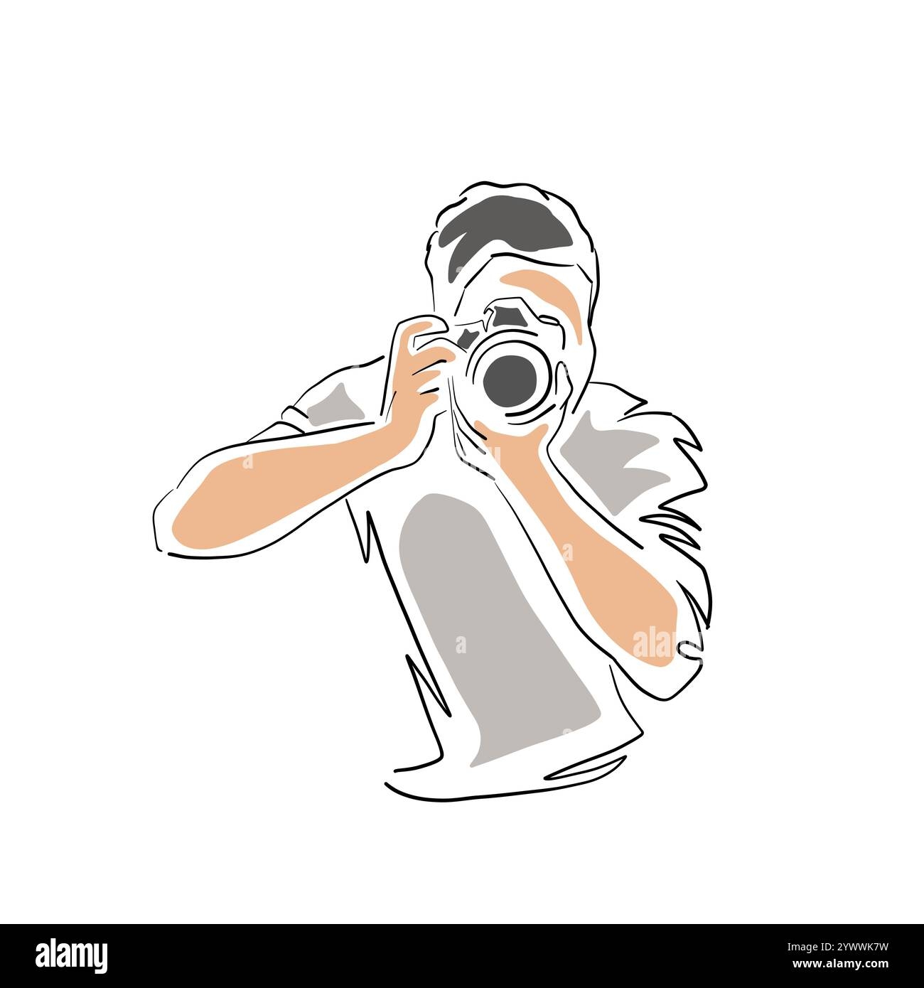 Male Journalist Camera Stock Vector Images Page 3 Alamy