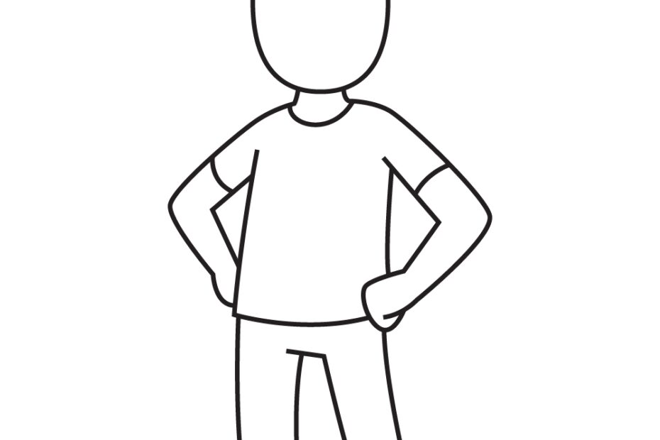 Man Drawing How To Draw A Man Step By Step
