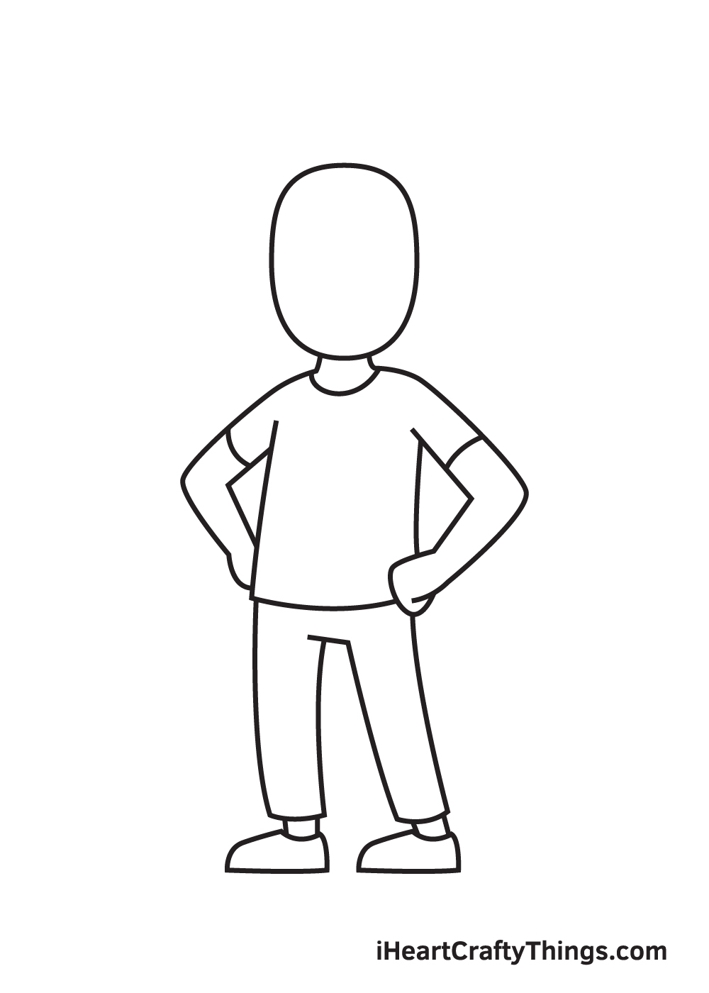 Man Drawing How To Draw A Man Step By Step