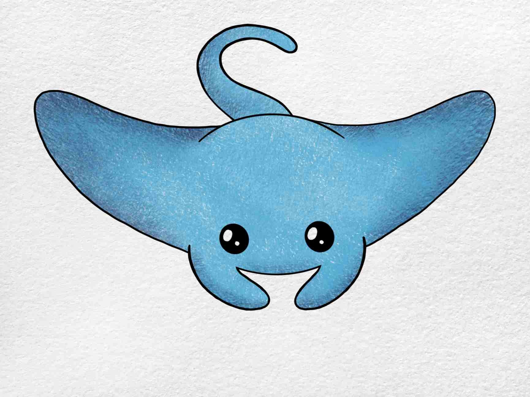 Manta Ray Drawing HelloArtsy