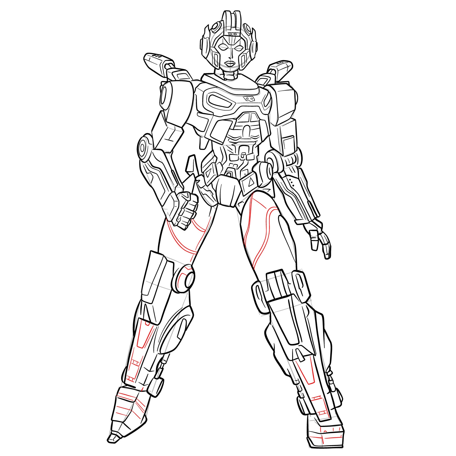 Master How To Draw Arcee From Transformers Prime Step By Step