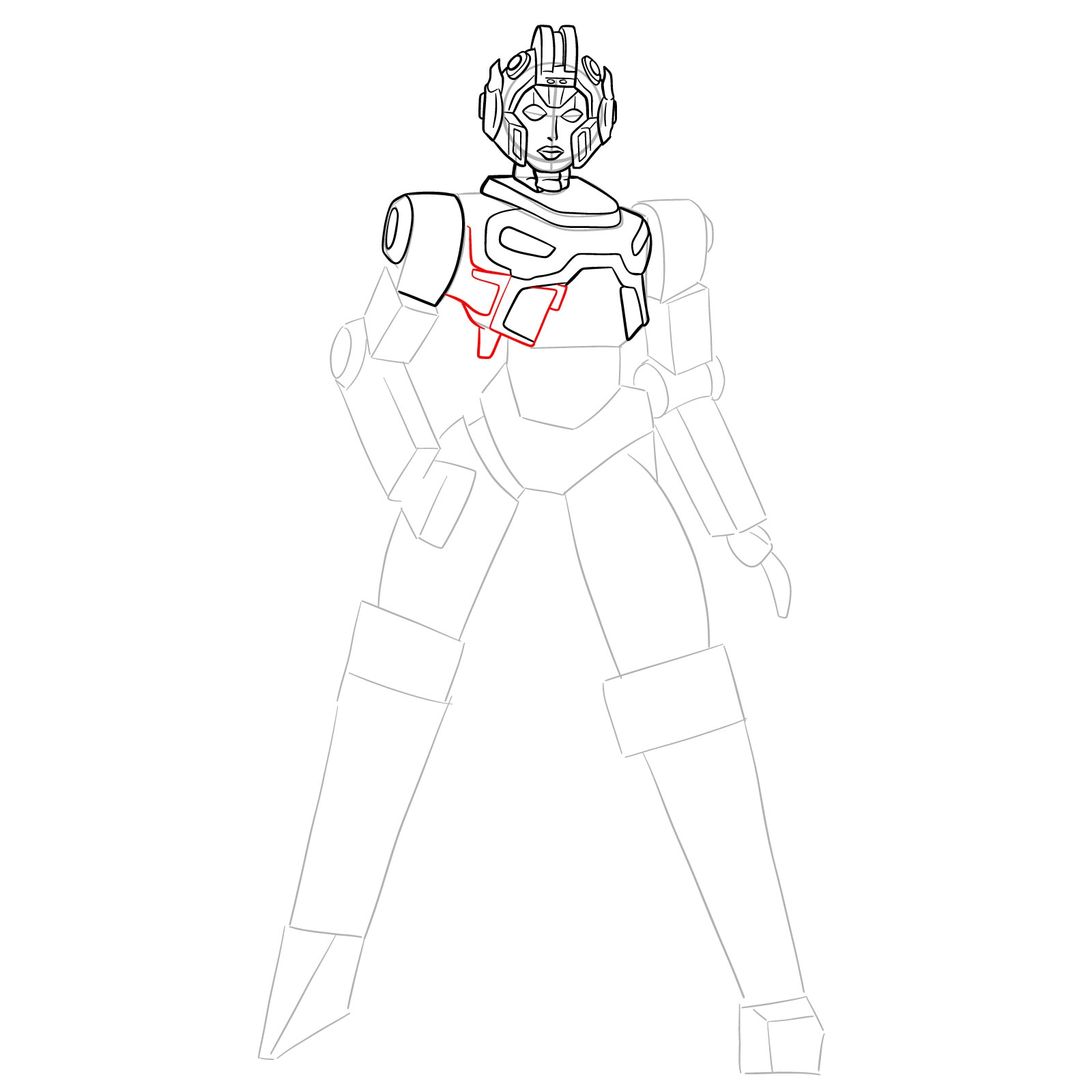 Master How To Draw Arcee From Transformers Prime Step By Step