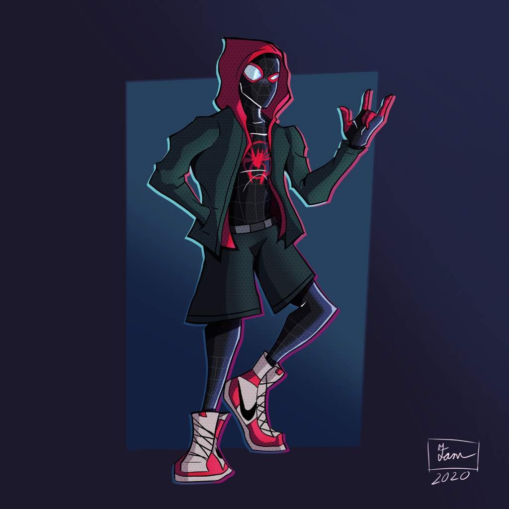 miles morales drawing