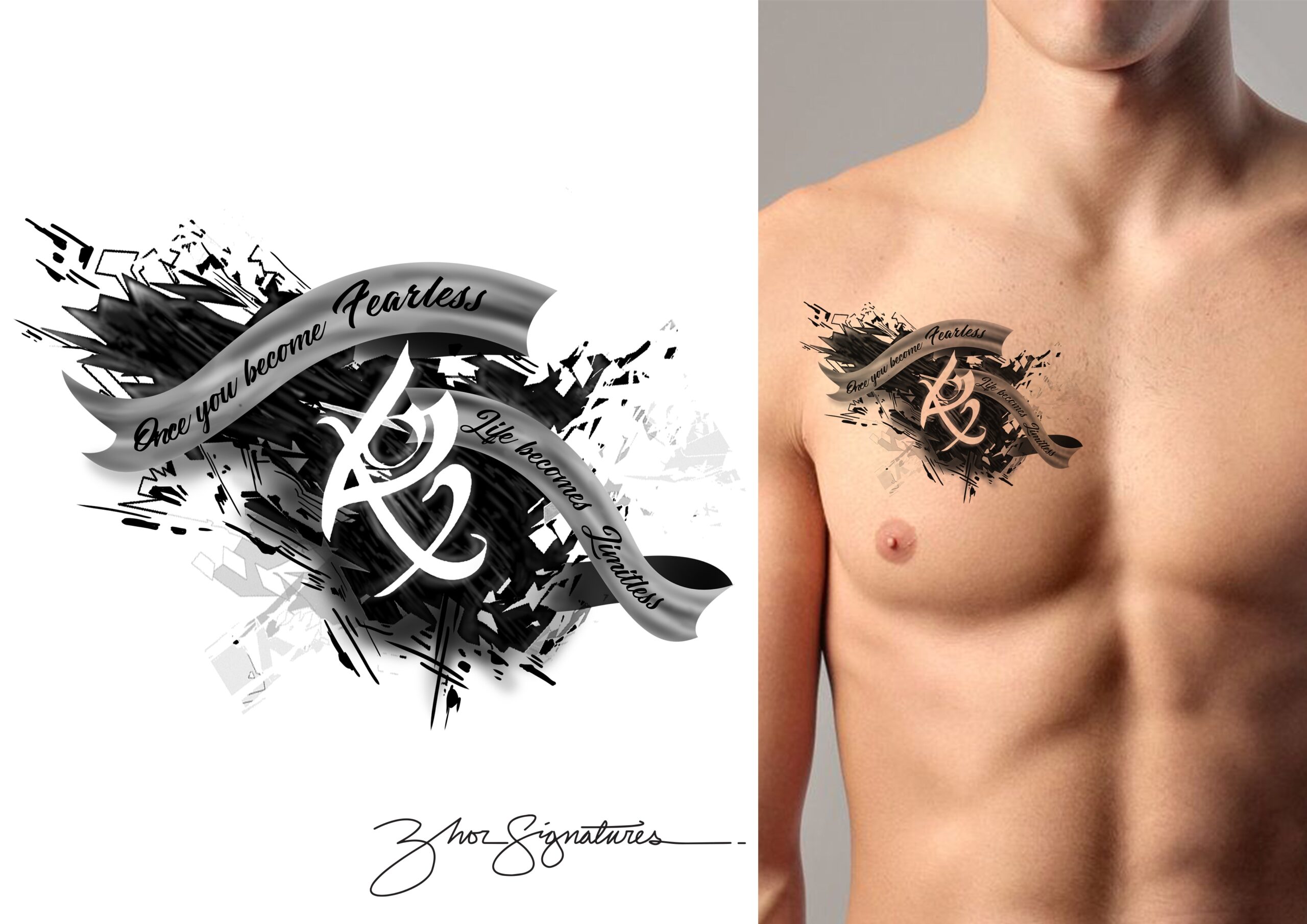 chest tattoo drawings