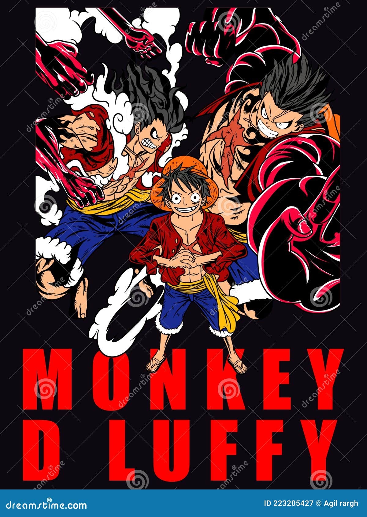 monkey d luffy drawing