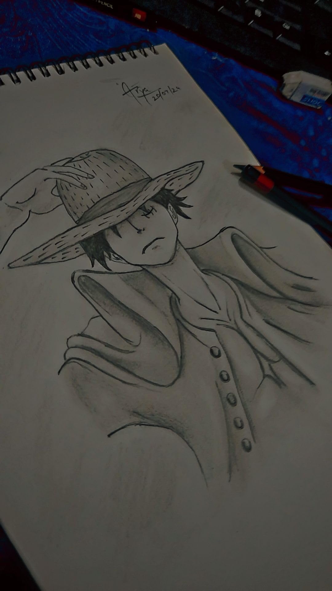 Monkey D Luffy Sketch Amazon in Home U0026 Kitchen