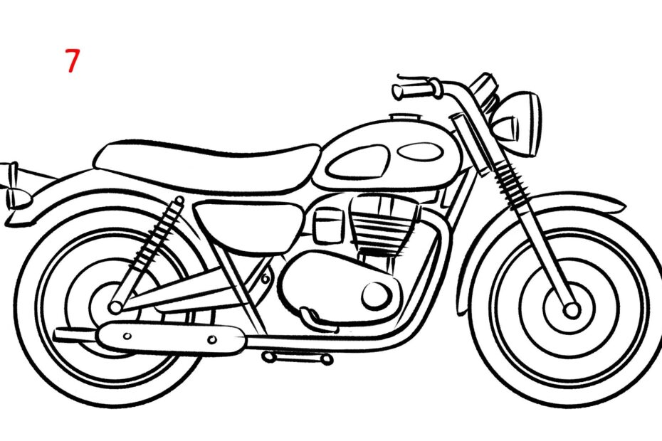 Motorcycle Drawing Ideas How To Draw A Motorbike