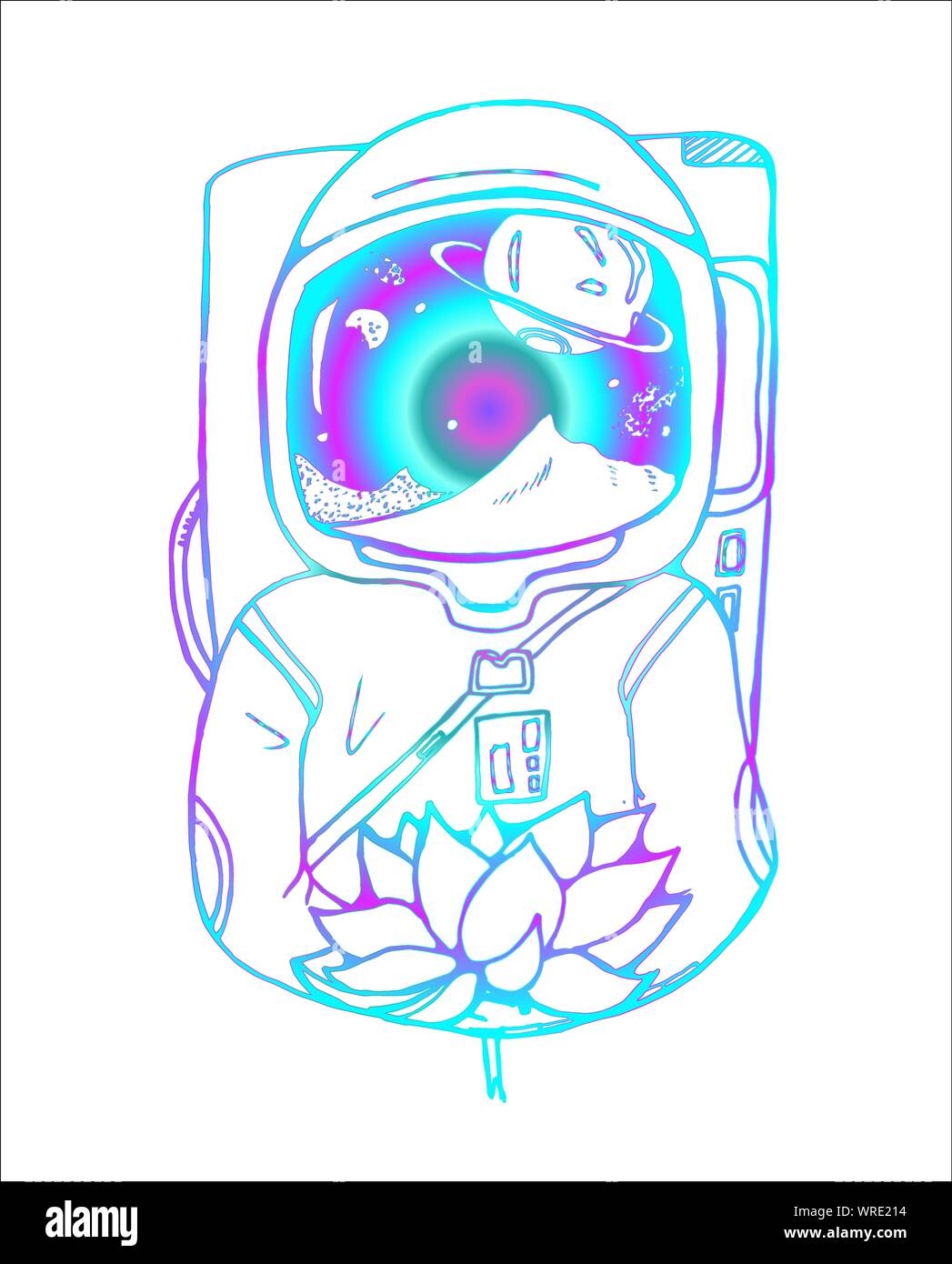 neon drawing